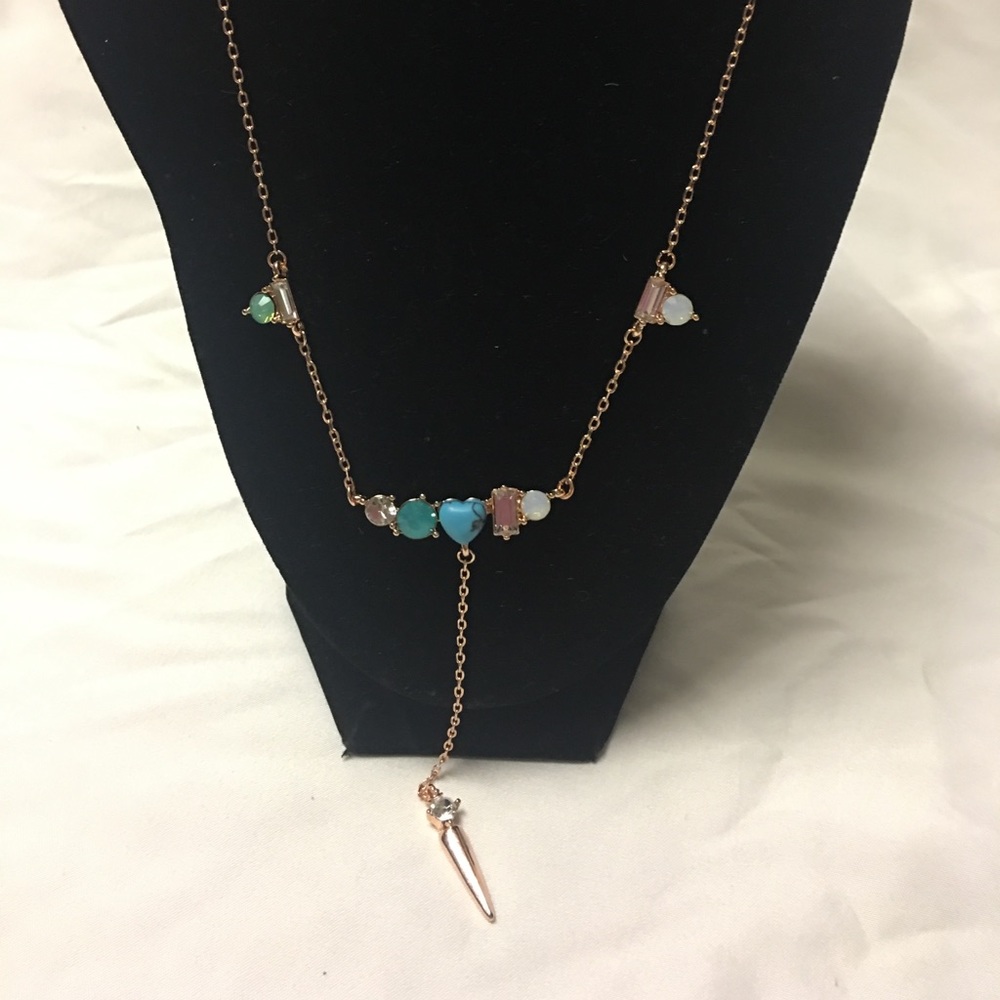 New Rose Gold Lariat Necklace